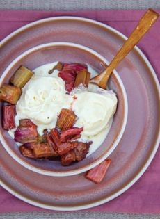 Roasted rhubarb