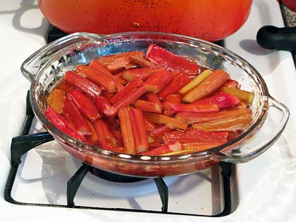Roasted rhubarb