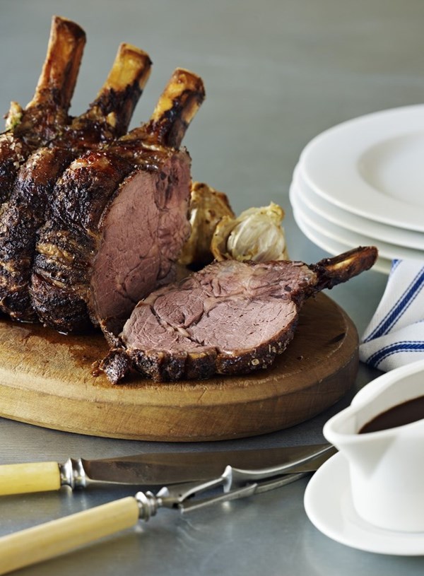 Roasted rib eye of beef