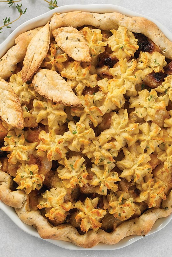 Roasted root vegetable pie