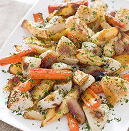 Roasted root vegetables