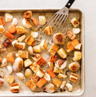 Roasted root vegetables