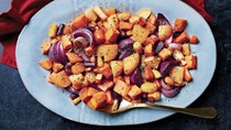 Roasted roots with cider glaze