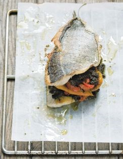 Roasted sea bream with anchoiade (Dorade rôtie et anchoyade)