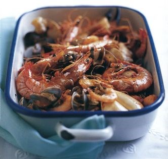 Roasted shellfish with aïoli (Fruits de mer à l'aïoli)
