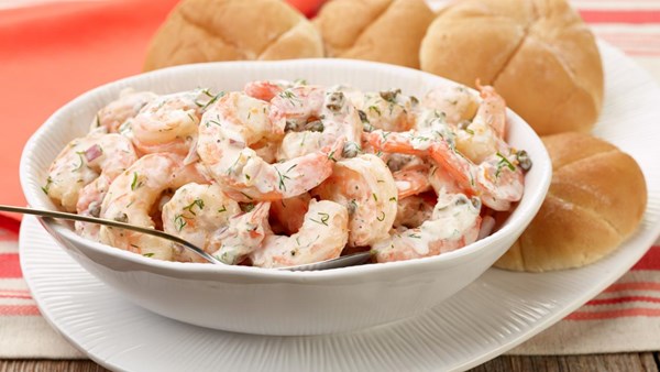 Roasted shrimp salad