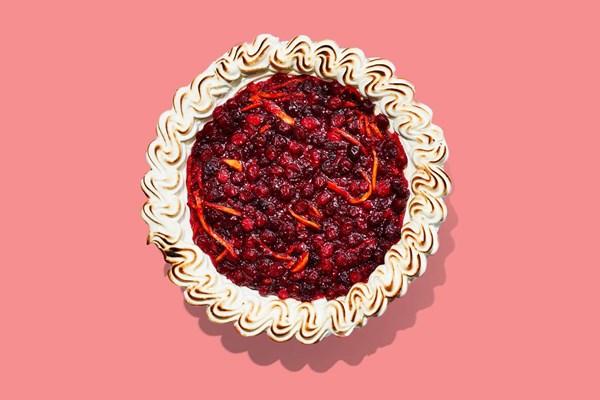 Roasted spiced cranberry pie