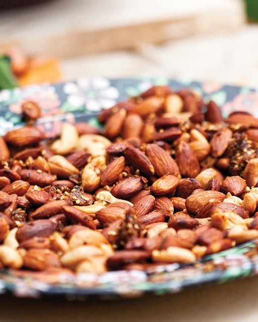 Roasted spiced mixed nuts