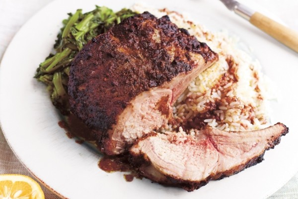 Roasted spicy citrus pork loin