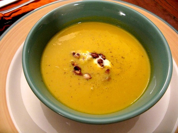Roasted squash & fennel soup