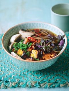 Roasted squash and mushroom ramen