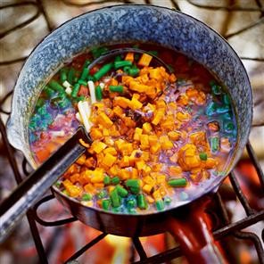 Roasted squash minestrone 