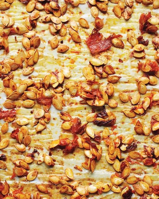Roasted squash seeds