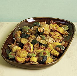 Roasted squash with pimentón and Manchego cheese