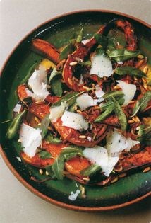 Roasted squash with sage & pecorino