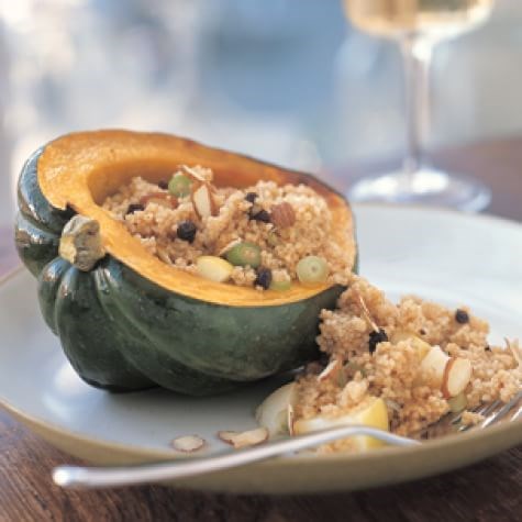 Roasted squash with spiced couscous