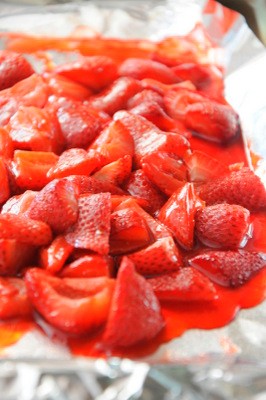 Roasted strawberries