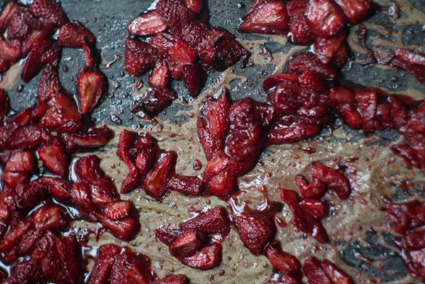 Roasted strawberries