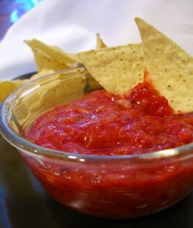 Roasted strawberry and tomato salsa