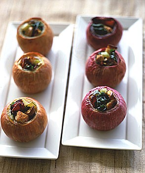 Roasted stuffed onions