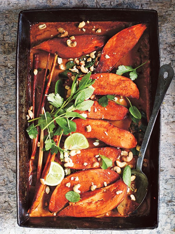 Roasted sweet potato curry