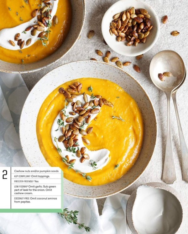Roasted sweet potato soup