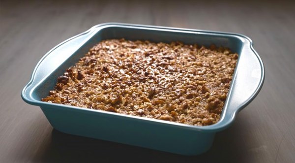 Roasted sweet potato with candied pecans [Khela Brewer]