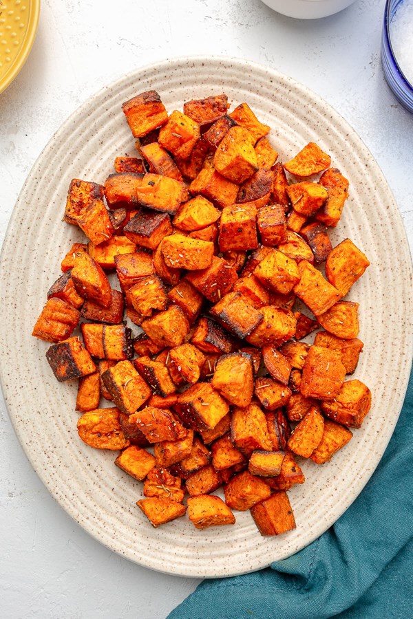 Roasted sweet potatoes