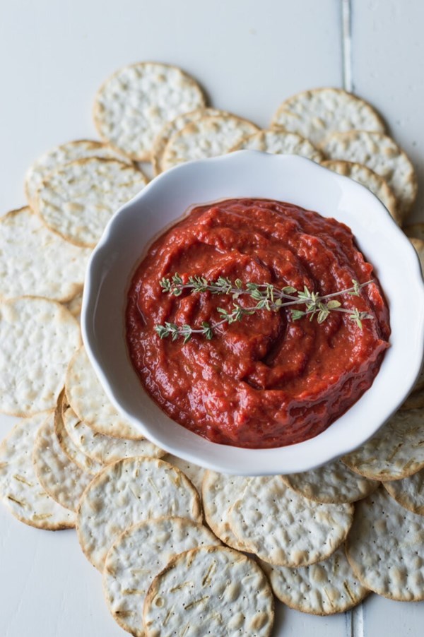Roasted sweet red pepper spread