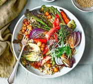Roasted teriyaki veg bowl