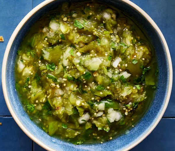 Roasted tomatillo salsa