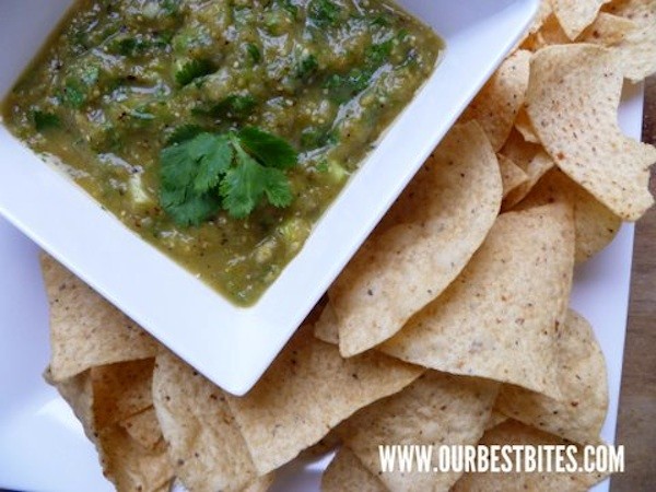 Roasted tomatillo salsa