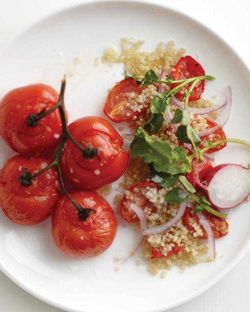 Roasted tomato & orzo salad