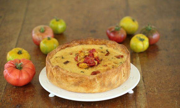 Roasted tomato & vino cotto tart