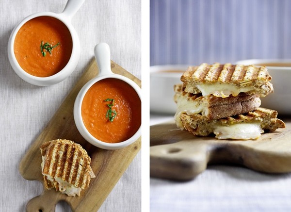 Roasted tomato-basil soup