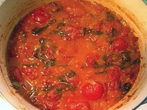Roasted-tomato basil soup