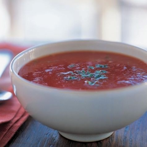 Roasted tomato-basil soup