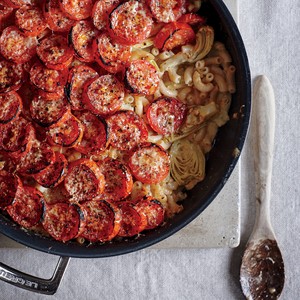 Roasted tomato mac and cheese