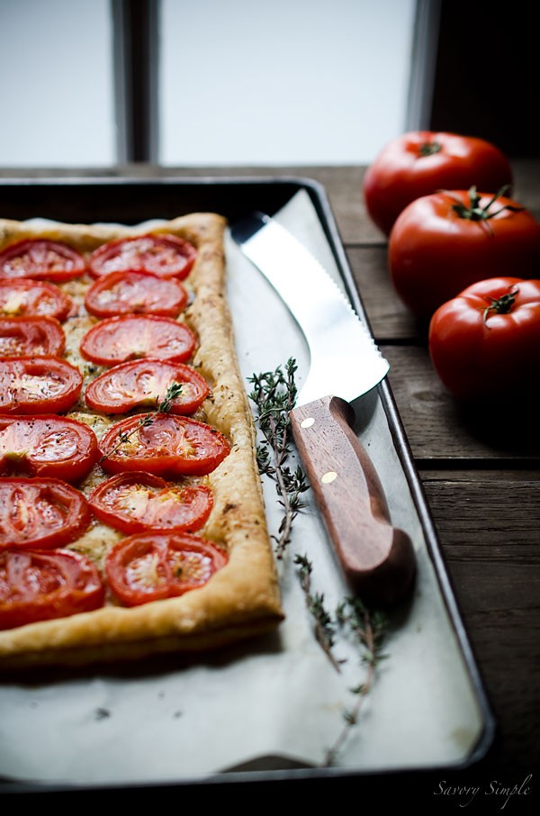 Roasted tomato tart