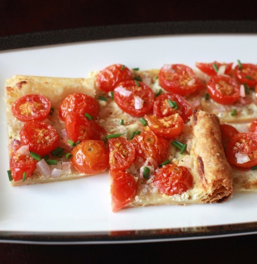 Roasted tomato tart
