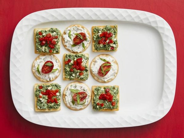 Roasted tomato with basil