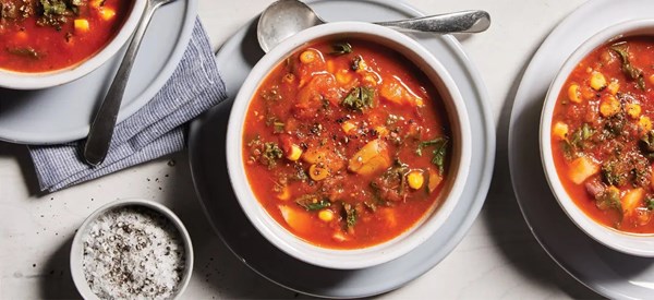 Roasted vegetable chowder 