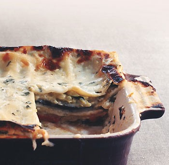 Roasted-vegetable lasagne