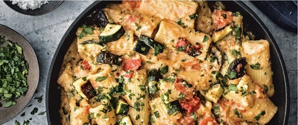 Roasted vegetable mac and cheese