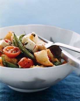 Roasted-vegetable panzanella