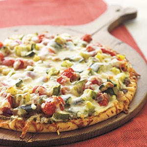 Roasted vegetable pizza