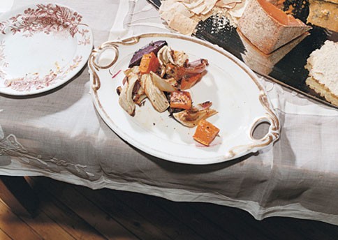 Roasted vegetable platter