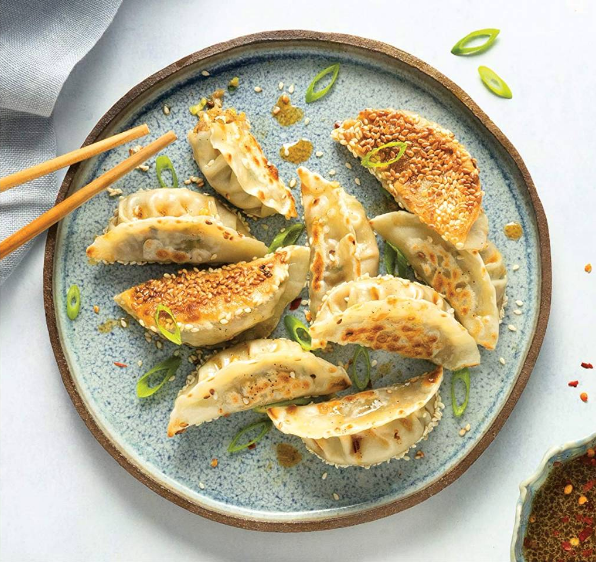 Roasted vegetable potstickers