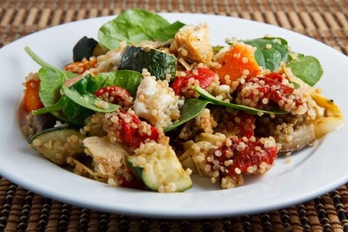 Roasted vegetable quinoa salad