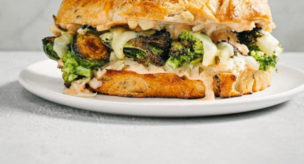 Roasted vegetable reubens